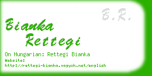 bianka rettegi business card